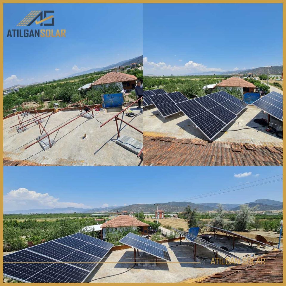 SULAMA SİSTEMİ Panel Gücü: 7.63kWp Pompa Gücü: 5.5hp Sürücü Gücü: 7.5hp